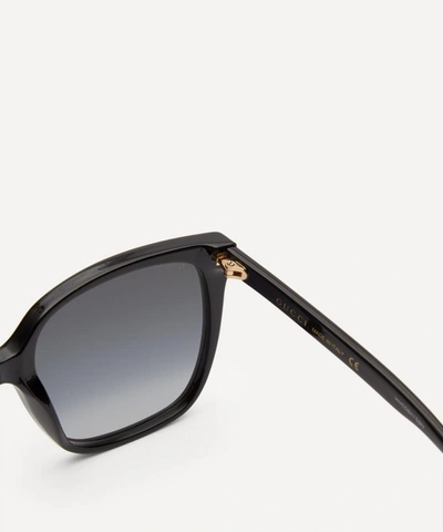 Shop Gucci Square Sunglasses In Black