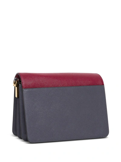 Shop Marni Trunk Crossbody Bag In Multicolor Saffiano Leather