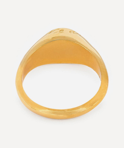 Shop Alex Monroe Gold-plated Emerald Birthstone Ring