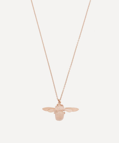 Shop Alex Monroe Rose Gold-plated Bumblebee Necklace
