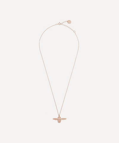 Shop Alex Monroe Rose Gold-plated Bumblebee Necklace