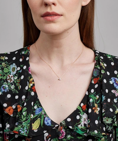 Shop Atelier Vm 18ct Gold Canarino Enamel Bird Necklace