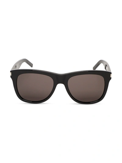 Shop Saint Laurent Classic Sl 51 Square Sunglasses Black