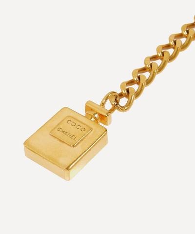 Shop Designer Vintage 1980s Chanel Gilt Belt In Gold
