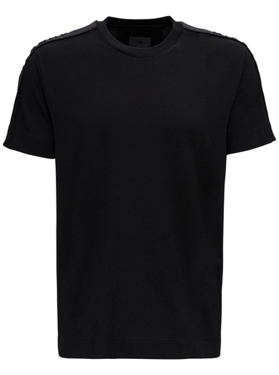 Shop Givenchy Black Jersey T-shirt With Logo