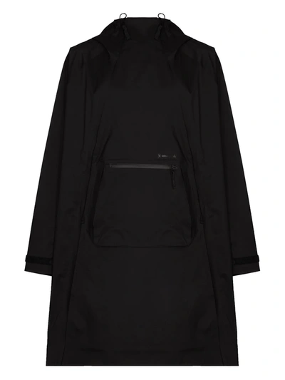 Shop Snow Peak 2.5l Rain Poncho Jacket In Black