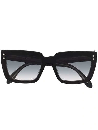 Shop Isabel Marant Eyewear Cat-eye Frame Sunglasses In Black