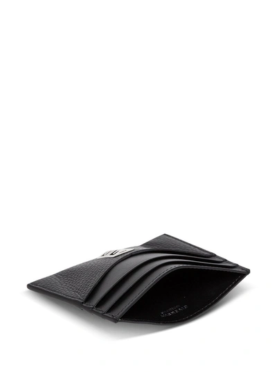 Shop Givenchy Black Leather Card Holder With Logo