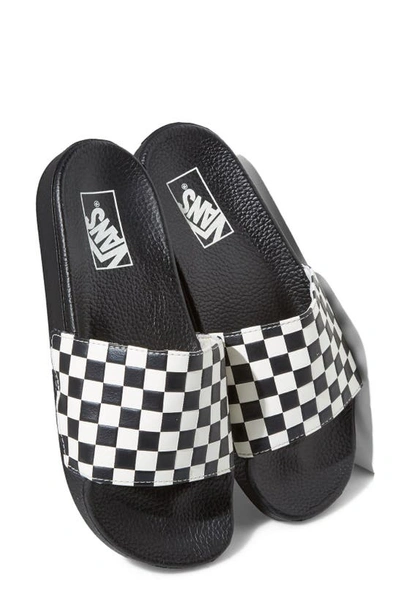 Shop Vans 'slide-on' Slide Sandal In Checkerbo