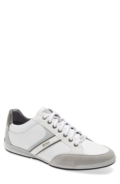 Shop Hugo Boss Saturn Low Top Sneaker In Light Pastel Grey