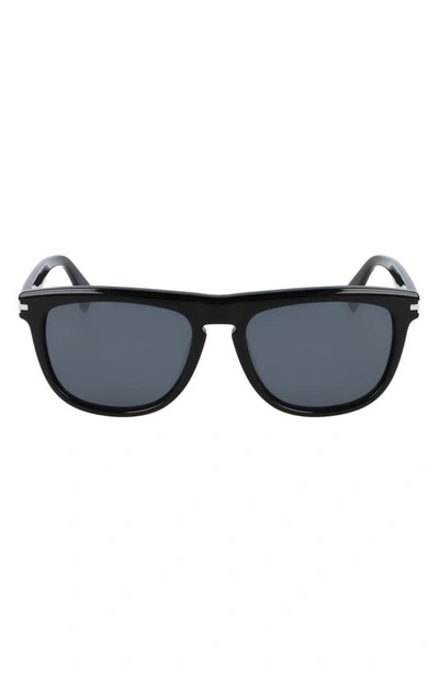 Shop Lanvin 55mm Rectangle Sunglasses In Black
