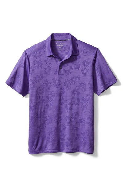 Shop Tommy Bahama Pineapple Palm Coast Short Sleeve Polo In Spring Purple