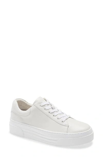 Shop Jslides Amanda Platform Sneaker In Spring White Leather
