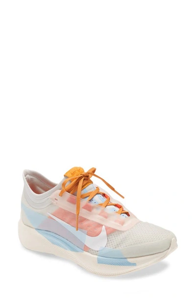 Shop Nike Zoom Fly 3 Premium Running Shoe In Photon Dust/ White/ Orange