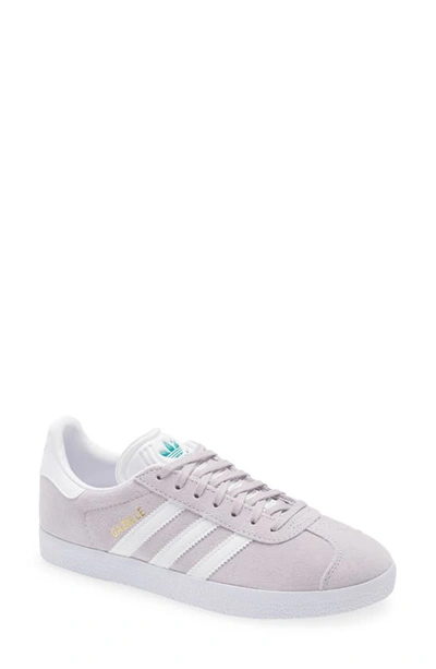 Shop Adidas Originals Gazelle Sneaker In Purple/ White/ Glory Green