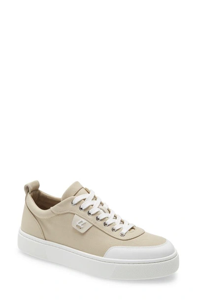 Shop Christian Louboutin Simplerui Platform Sneaker In Bianco/ Beige