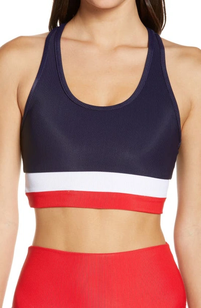 Red white and blue sports bra 2025