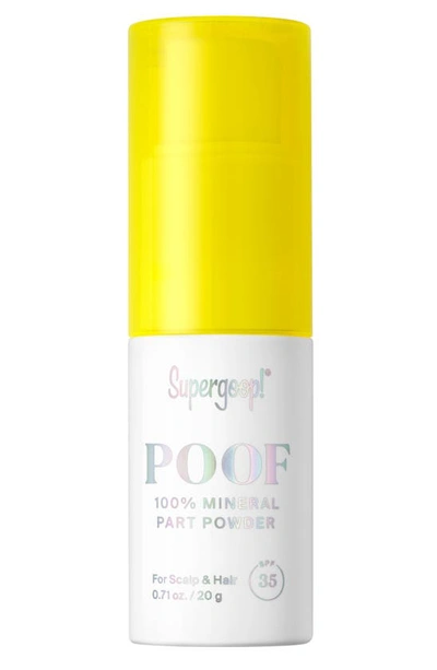 Shop Supergoopr Supergoop! Poof 100% Mineral Part Powder Spf 35 For Scalp & Hair, 0.71 oz