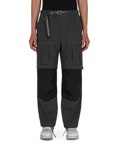 Shop Nike Smith Summit Cargo Pants In Dk Smoke Grey/black