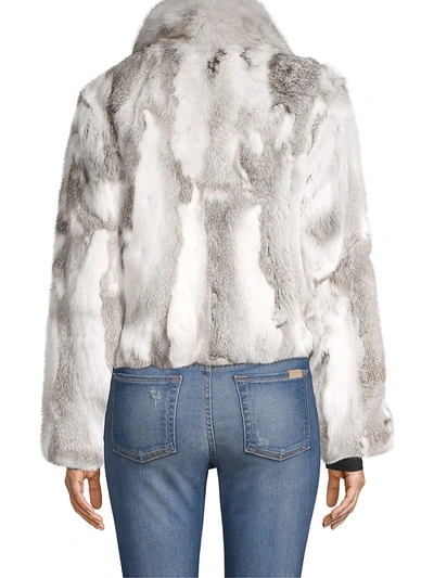 Shop Adrienne Landau Women's Rabbit, Fox And Lamb Fur Crop Jacket In Grey