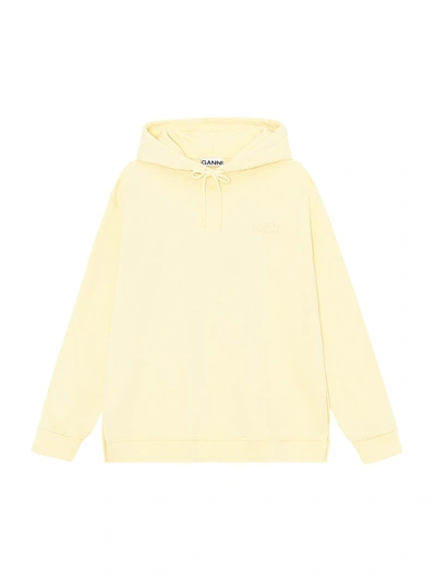 Shop Ganni Software Isoli Oversized Hoodie In Anise Flower