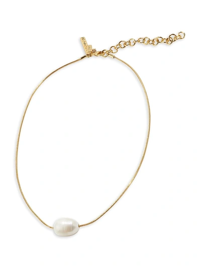 Shop Lele Sadoughi 14k Goldplated & 15mm Baroque Freshwater Pearl Necklace