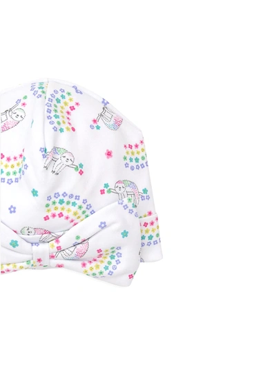 Shop Kissy Kissy Baby Girl's Sweet Sloths Print Novelty Hat In Neutral