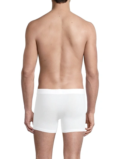 Shop Hanro Men's Cotton Essentials Briefs In All White