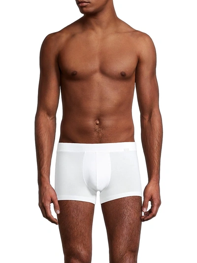 Shop Hanro Men's Natural Function Boxer Briefs In White