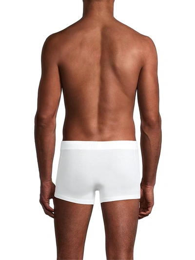 Shop Hanro Men's Natural Function Boxer Briefs In White