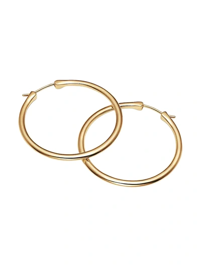 Shop Futura Women's Essentials 18k Yellow Gold Hoop Earrings