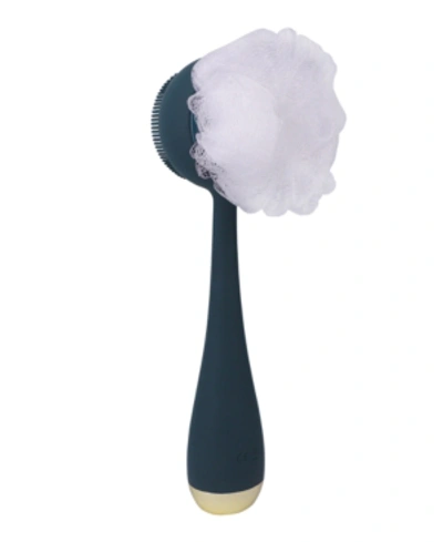 Shop Pmd Silverscrub Silver-infused Loofah Replacements Cleansing Device In Navy
