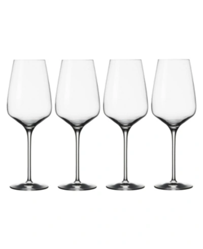 Villeroy & Boch Voice Basic White Wine Glasses, Set Of 4 In Clear