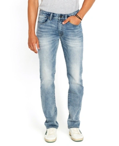 Buffalo David Bitton Men's Straight Six Stretch Jeans In Light Indigo