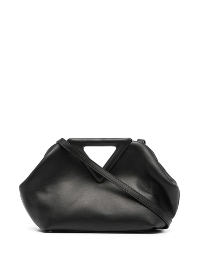 Shop Bottega Veneta Triangle-handle Point Bag In 黑色