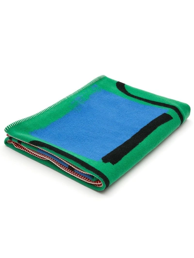 Jw Anderson X Shawanda Corbett 'chair With Plastic Cover' Blanket (137cm X 180cm) In 绿色