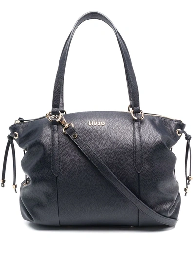 Shop Liu •jo Faux Leather Tote Bag In 蓝色