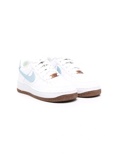 Nike Air Force 1 Lv8 Low-top Leather Sneakers In 100