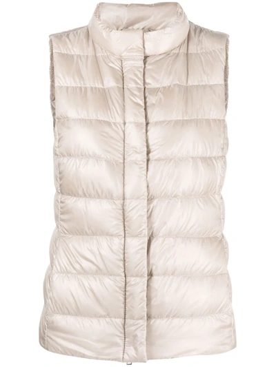 Shop Herno Padded Down Gilet In 中性色