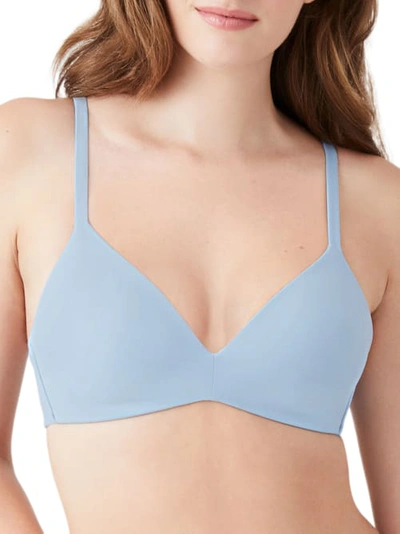 Shop Wacoal How Perfect Wire-free T-shirt Bra In Ashley Blue