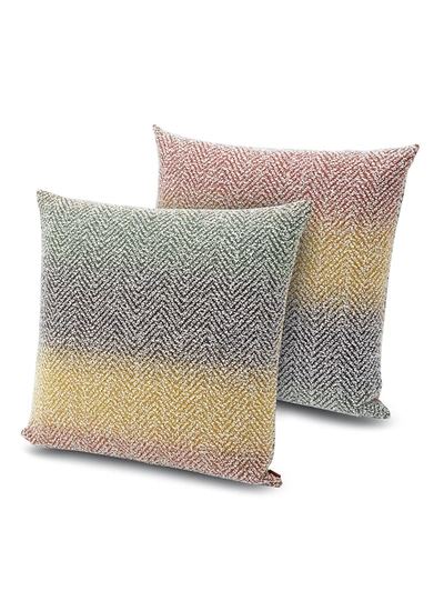 Shop Missoni Yzeure Gradient Jacquard Cotton Wool Blend Cushion