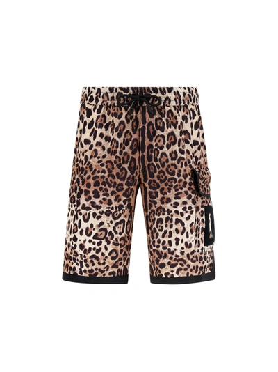 Shop Dolce & Gabbana Bermuda Shorts In Leo New