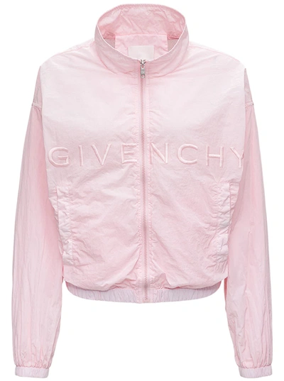 Shop Givenchy 4g Pink Jacket In Recycled Nylon