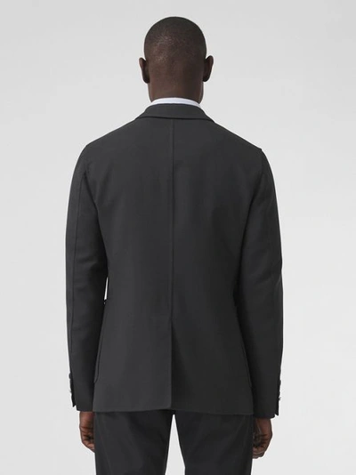 Shop Burberry Slim Fit Double-faced Wool Tailored Jacket In Dark Navy