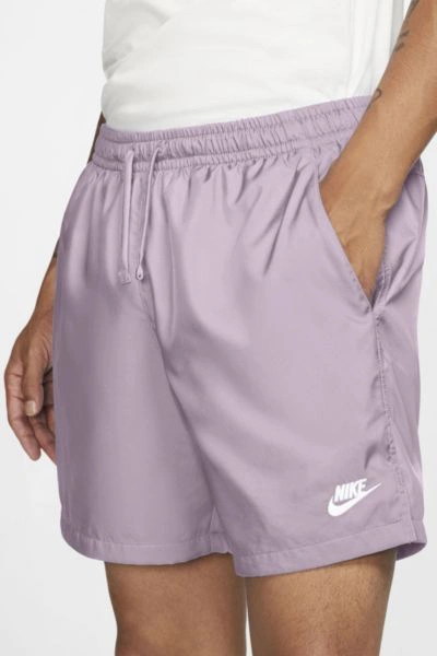 Shop Nike Woven Polyester Short In Lilac