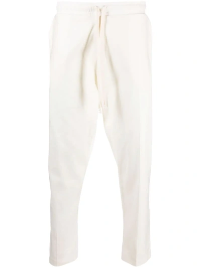 Shop Alchemy Exposed Seam Tapered Trousers In Weiss