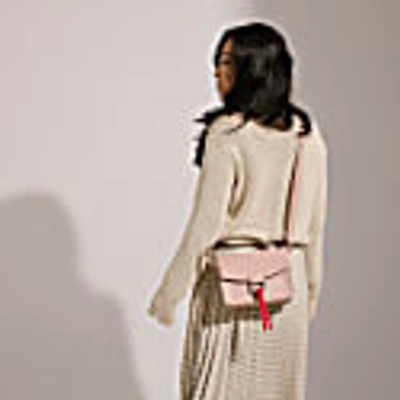 Plik Salma Saddle Crossbody Bag Cappuccino In Crossbody