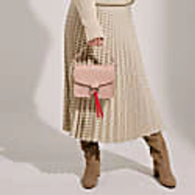 Plik Salma Saddle Crossbody Bag Cappuccino In Crossbody