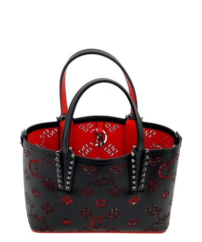 Shop Christian Louboutin "cabata" Handbag In Black  