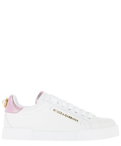 Shop Dolce & Gabbana "portofino" Sneakers In White